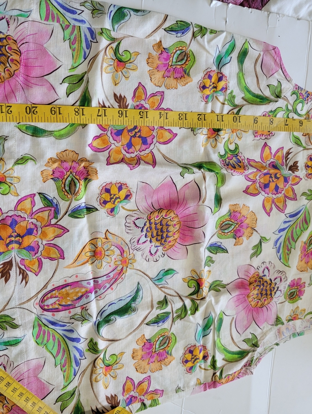 Liverpool Los Angeles Floral Sleeveless Top Size Small Viscose Blend Fabric - Picture 9 of 9